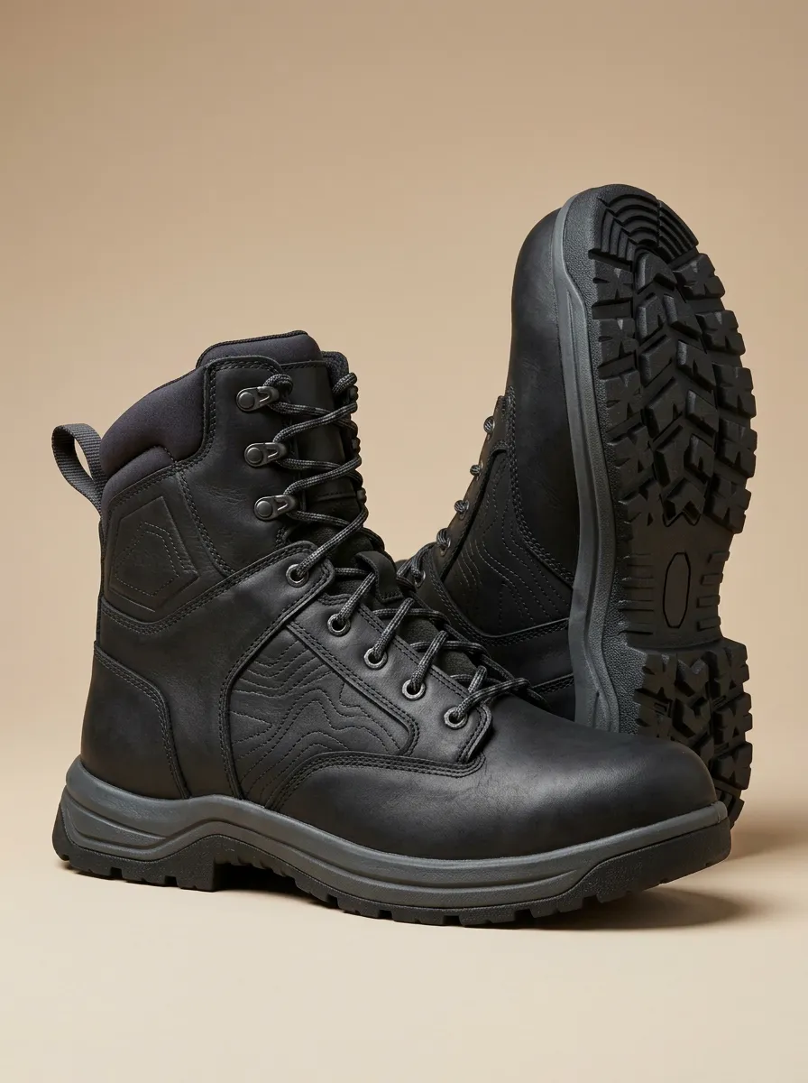 Men's Layered Detail Tactical Work Boots