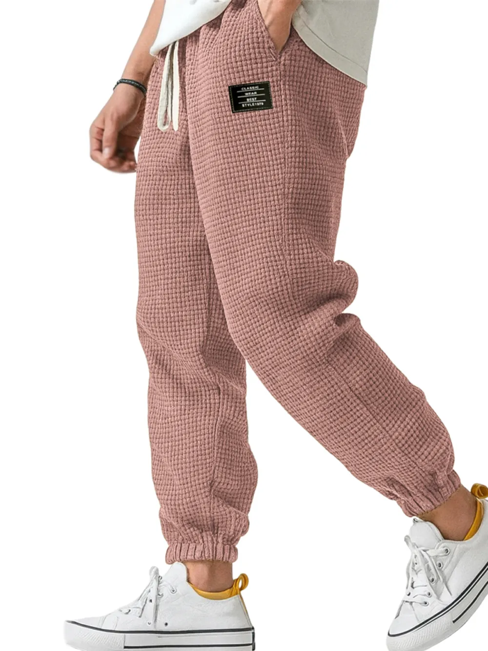 Textured Knit Easy Pants