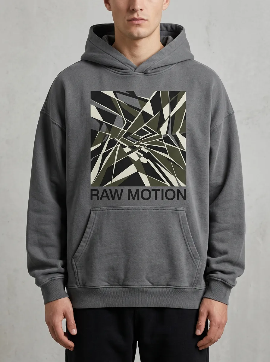 Urban Geometric Abstract Men's Graphic Hoodie