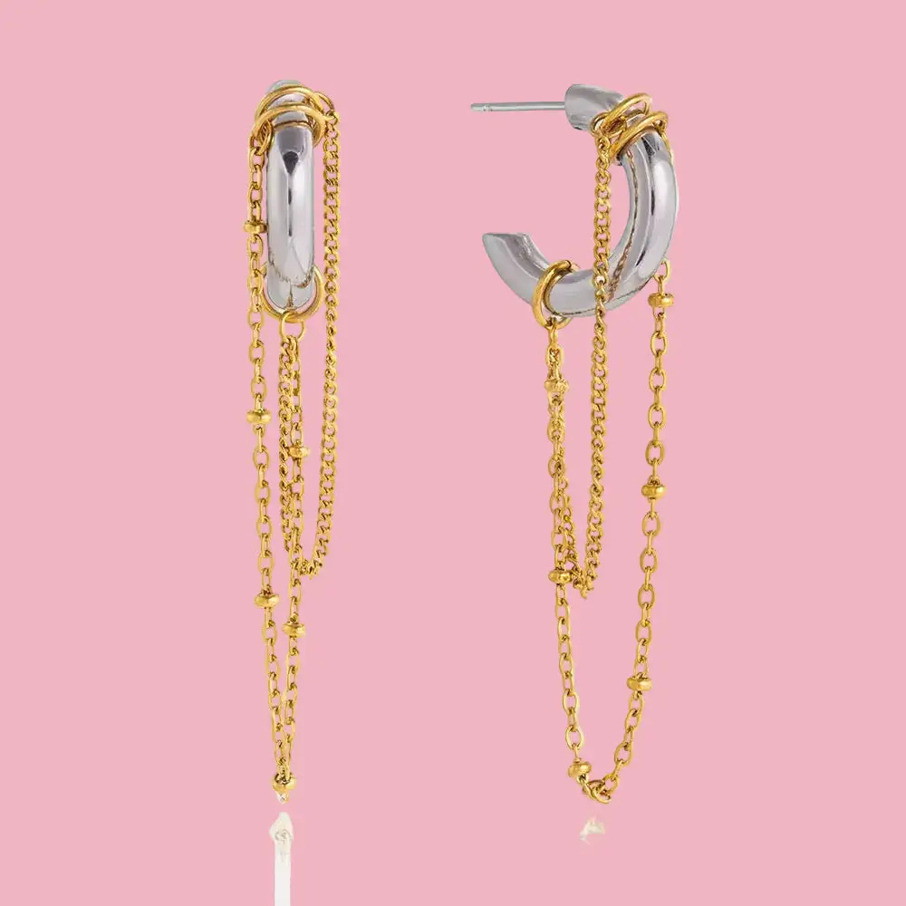 Chain Hoop Earrings