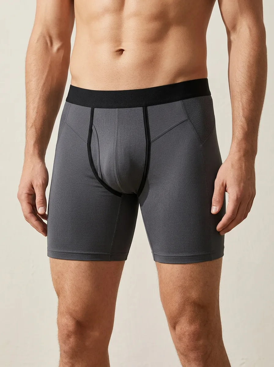 Easy-Wear Performance Athletic Finish Men's Boxer Briefs