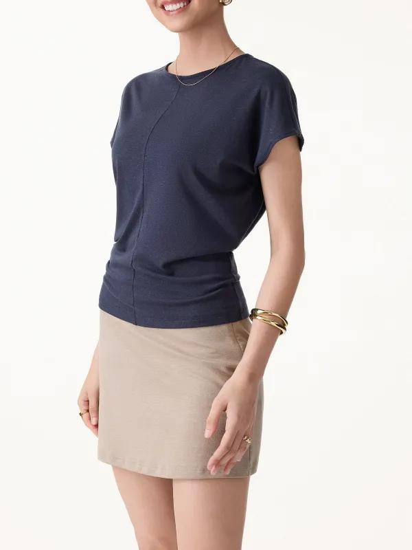 Round Neck Relaxed Summer Top