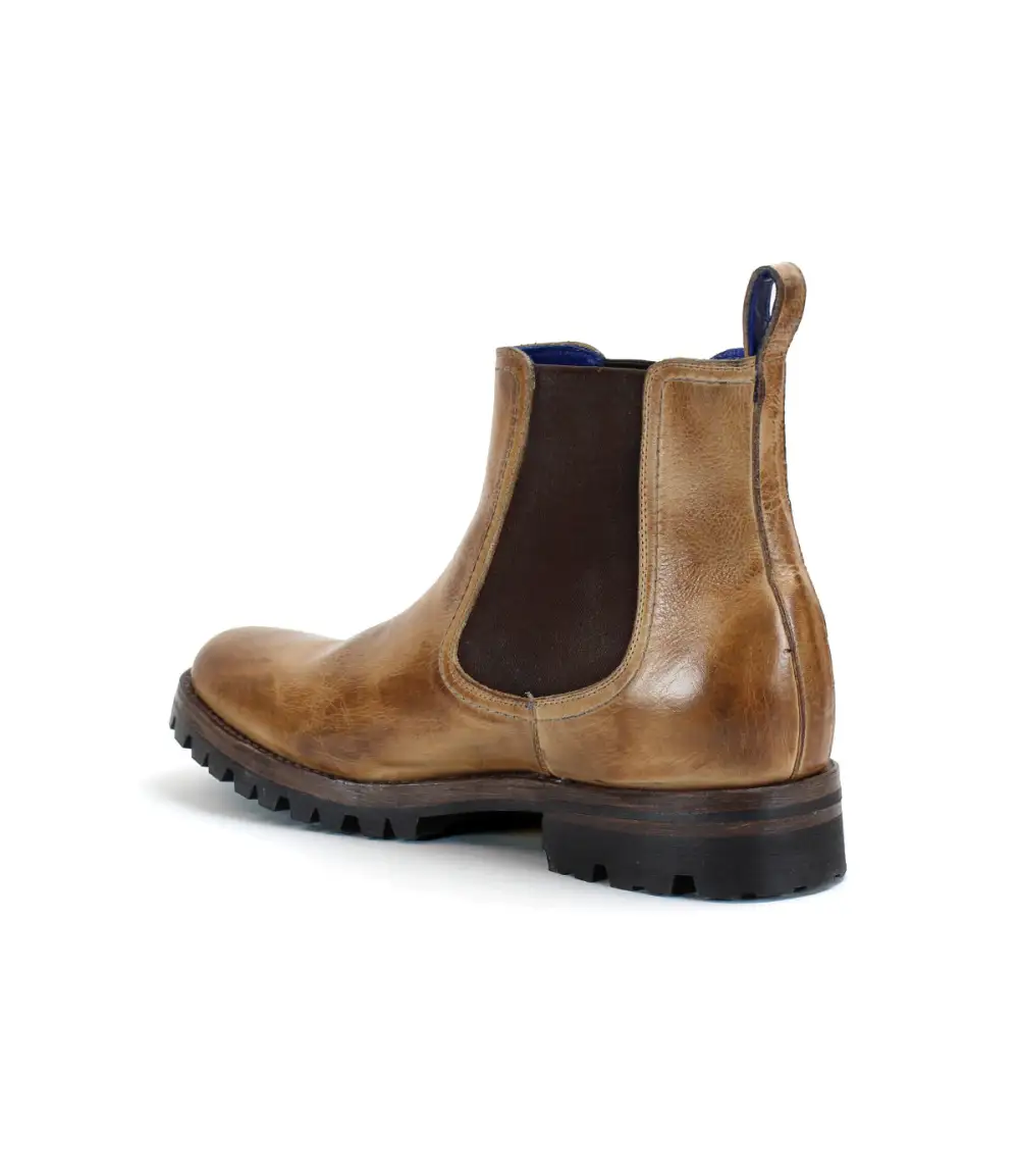 Lug-Sole Streamlined Chelsea Boots