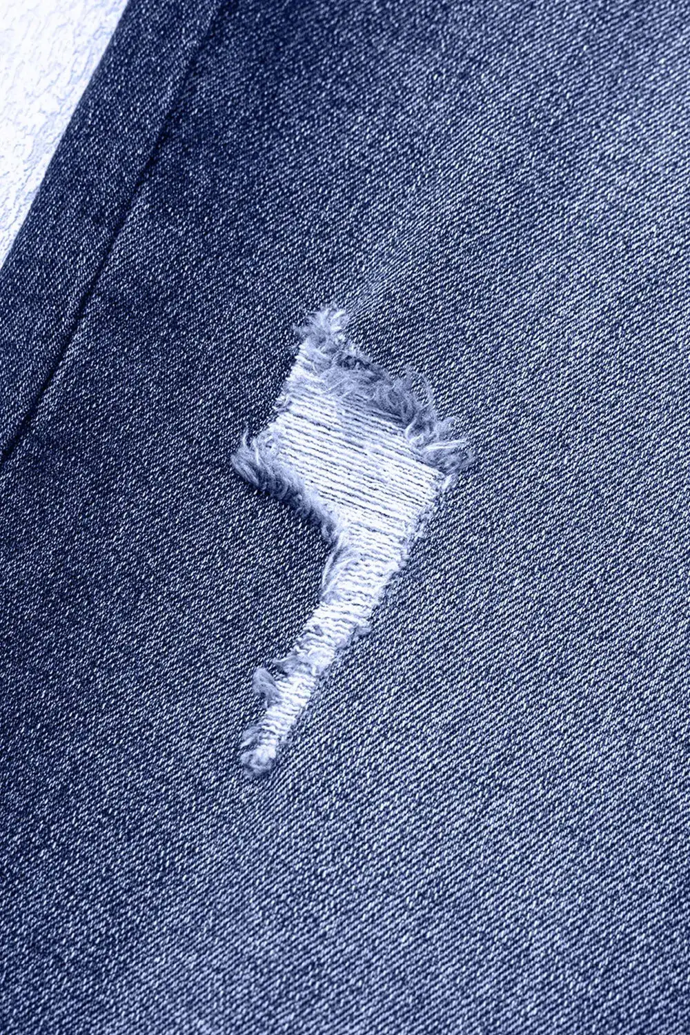 Relaxed High Waist Straight Leg Distressed Denim Jeans