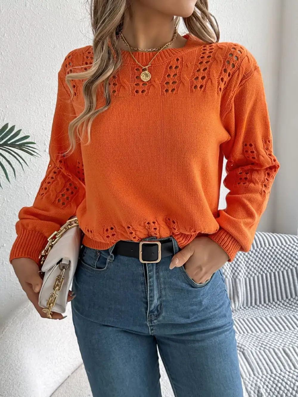 Essential Long Sleeve Everyday Sweater