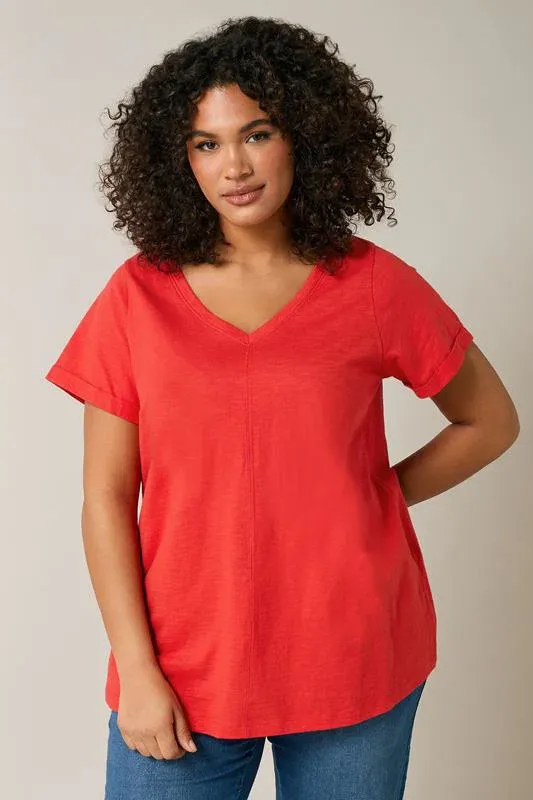 Poppy Red Premium Cotton T-Shirt