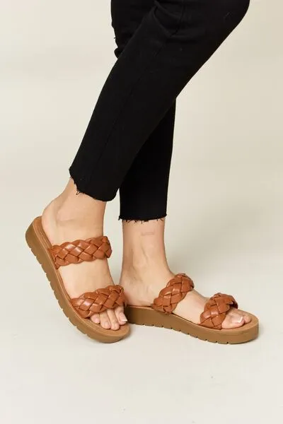 Platform Woven Heeled Sandals