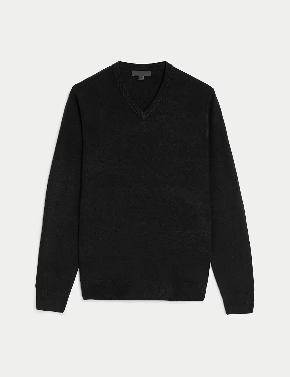 V-neck Long-Sleeved Knitted Sweater