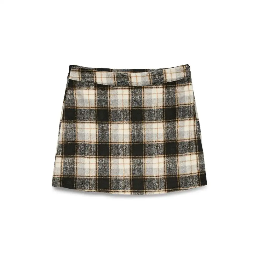 Mid Waist Casual Mini Skirt