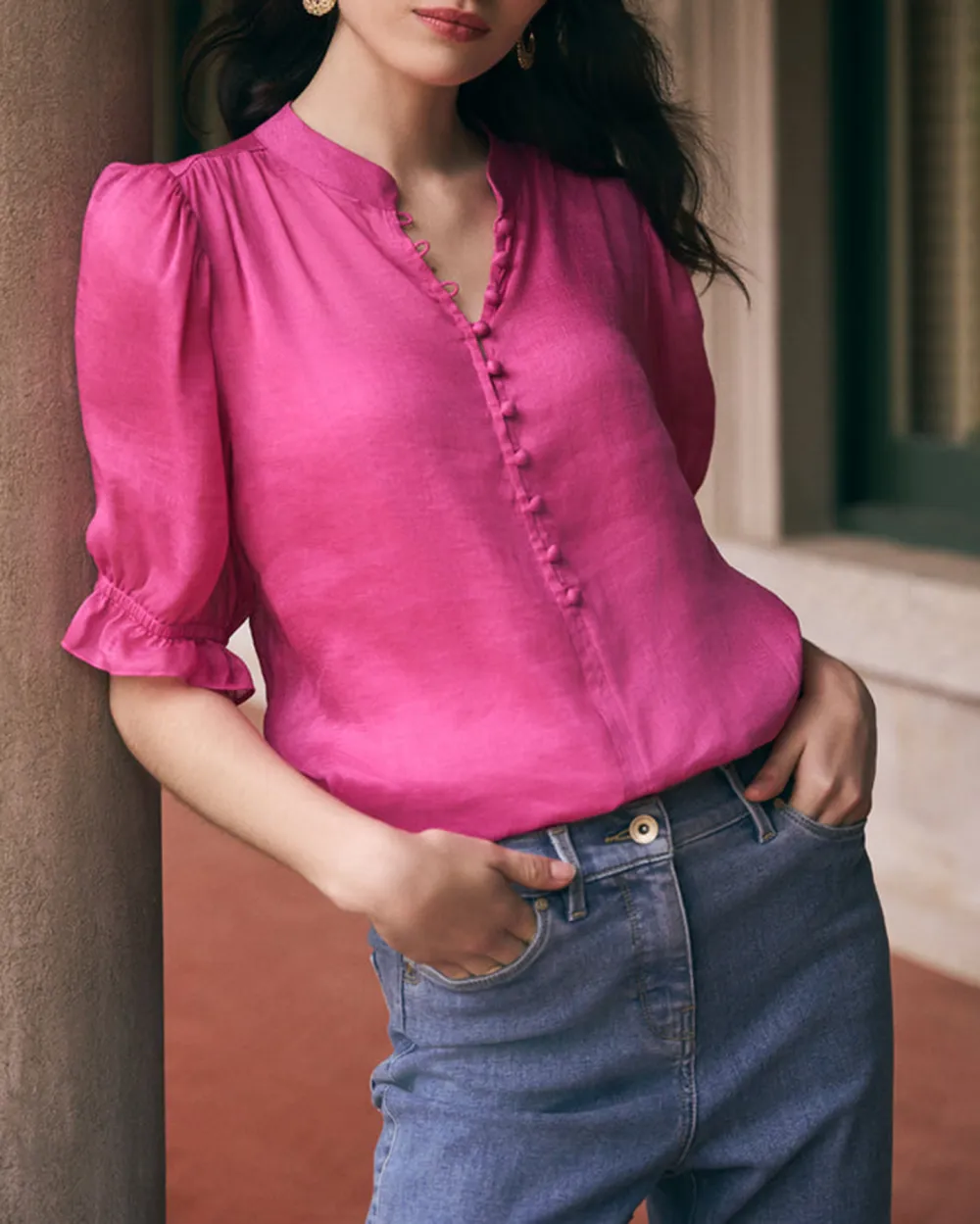 Linen Silk Blouse
