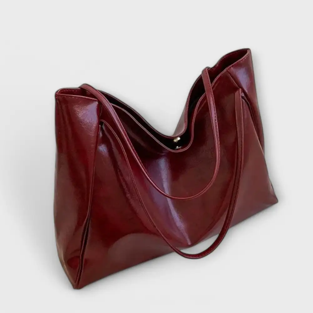 Latch Front Twill Handbag