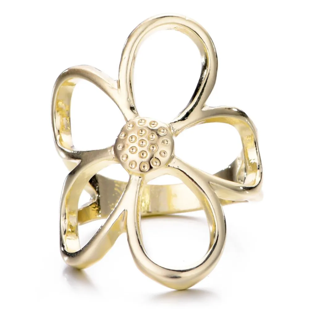 Floral Band Fashion Ring