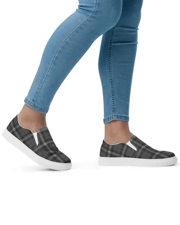 Plaid Slip On Shoes