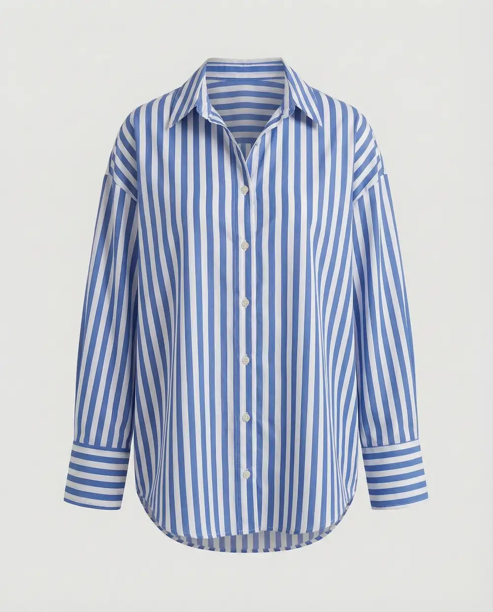 Lightweight Striped Relaxed Blouse