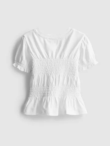 1.5-9yrs | Shirred Peplum Top