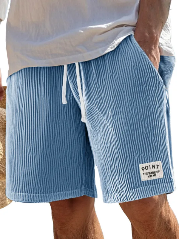 Ribbed Knit Pocket Shorts