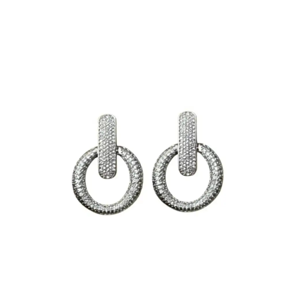 Textured Refined Drop Earrings