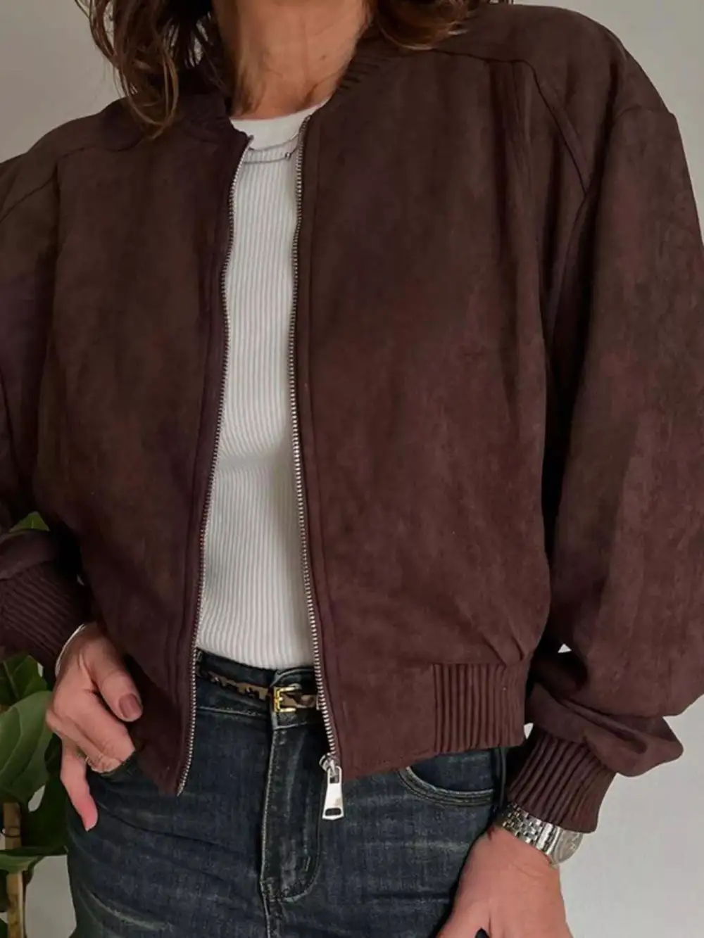 Streamlined Refined Zip-Up Jacket