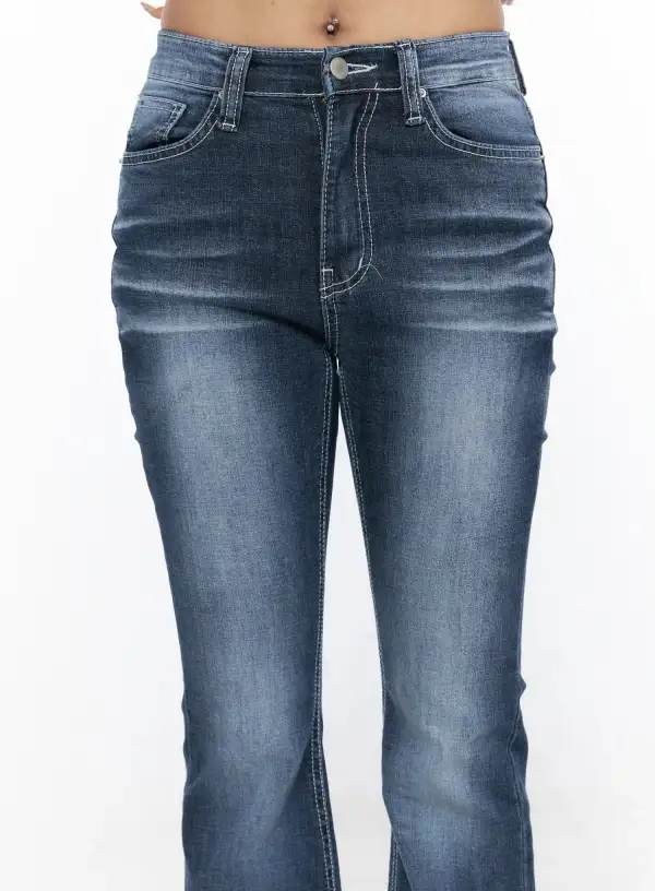 Wash Bootcut Jeans