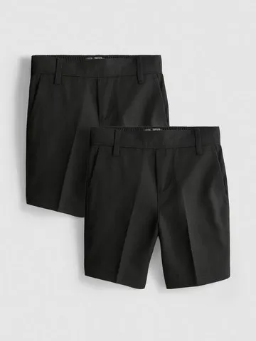 3-7yrs | 2pk Easy Iron School Shorts