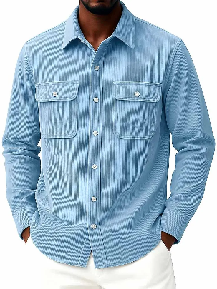 Relaxed Corduroy Long Sleeve Shirt
