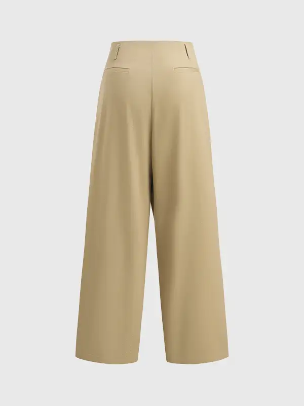 Casual Button-Detail Pants