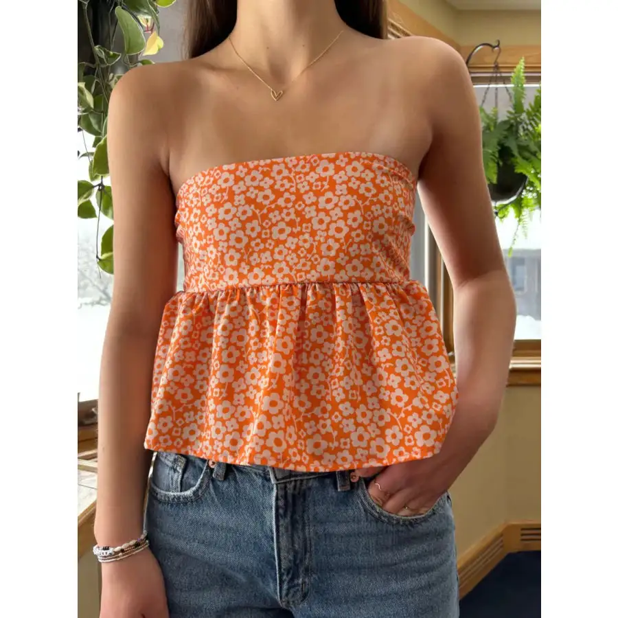 Tie Back Tube Top