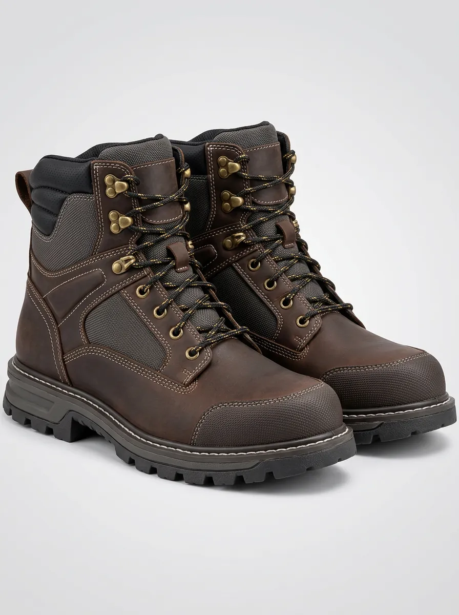 Men's Tactical Inspired Work Boots with Waterproof Accents