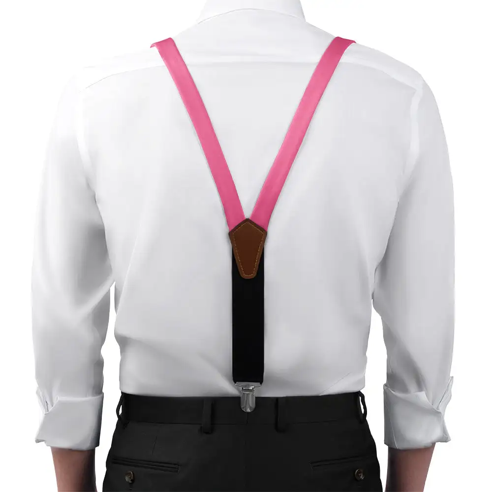 Bold Contemporary Solid Tone Suspenders