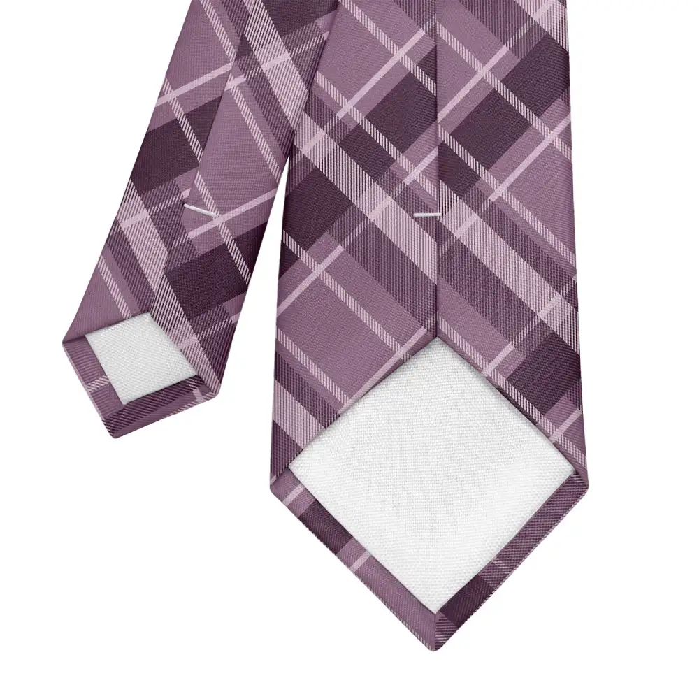 Refined Plaid Composition Necktie