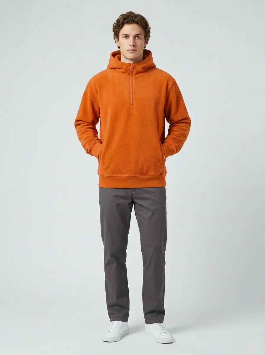 Weekend Layer Quarter Zip Unisex Casual Hoodie