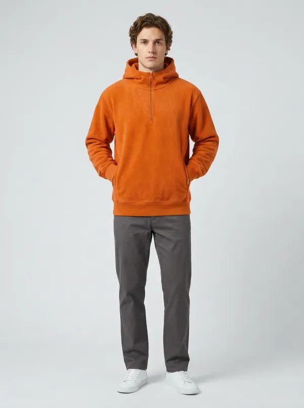 Weekend Layer Quarter Zip Unisex Casual Hoodie