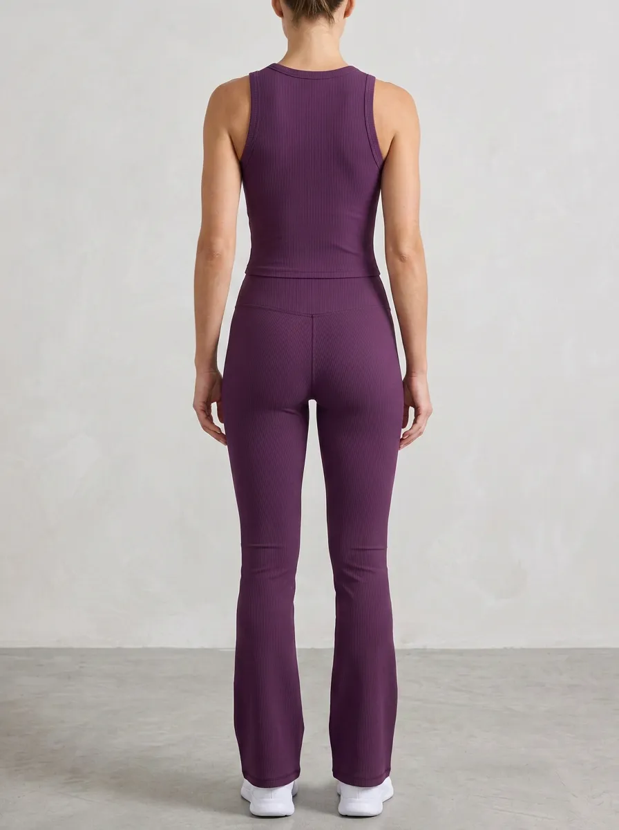 Active Jogger Women's Tank Top Flare Pants Active Set