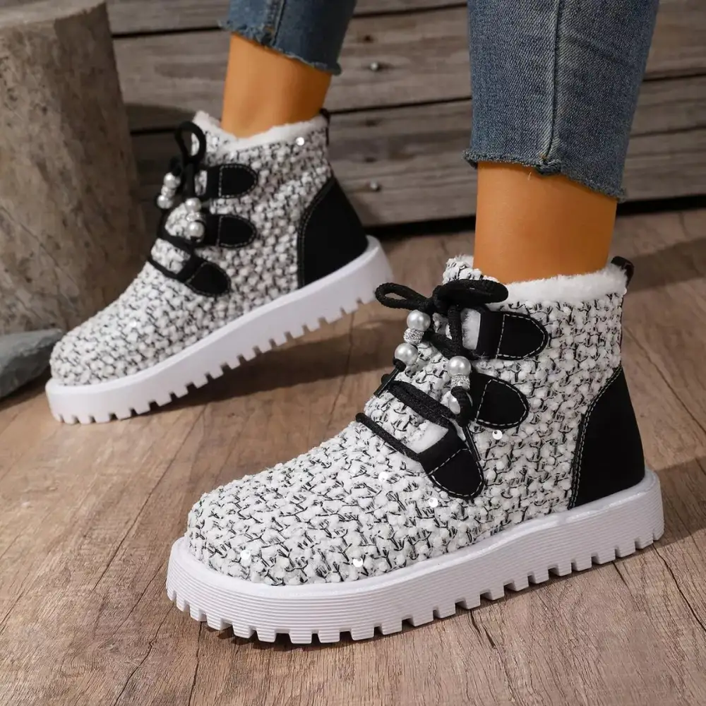 Refined Lace-Up Ankle Boots