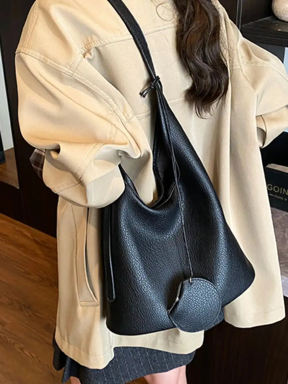 Classic Faux Leather Handbag