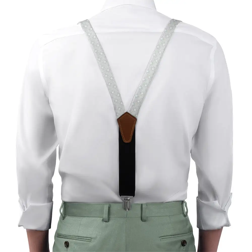 Monroe Geometric Pattern Suspenders