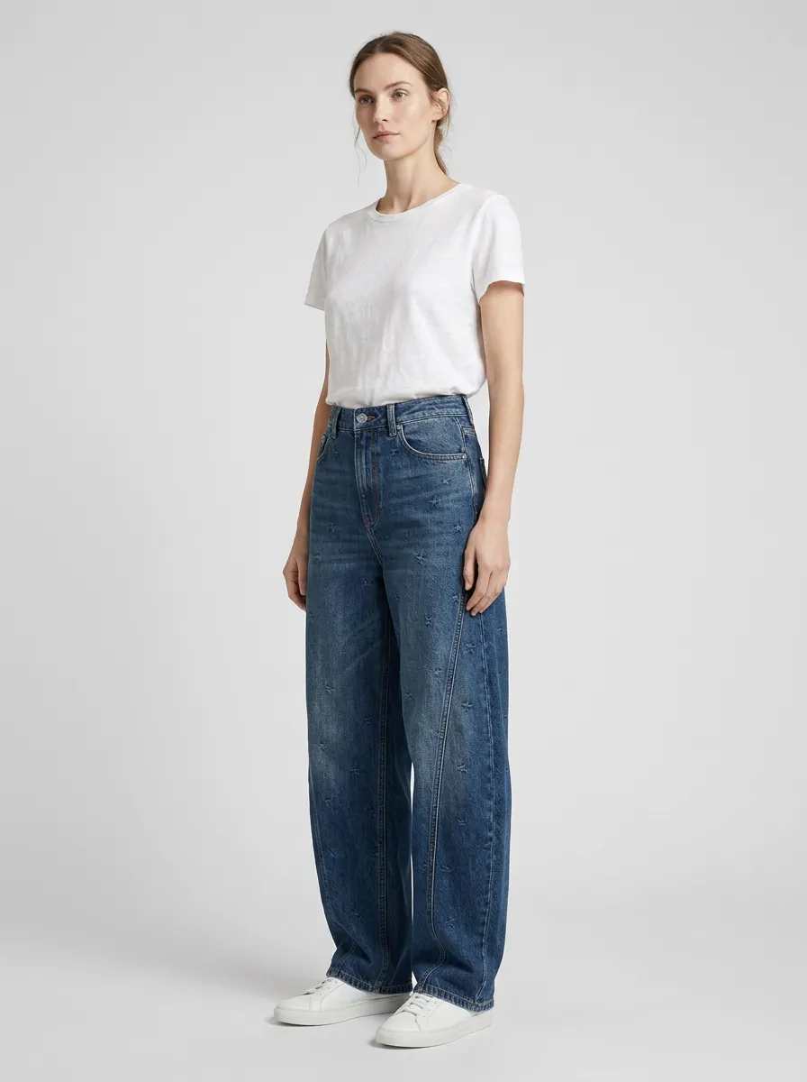 Women's Wide Leg Denim Jeans