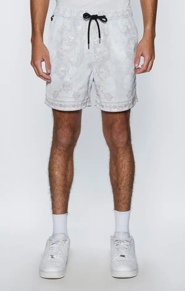Men's Printed Regular Fit Swim Shorts
