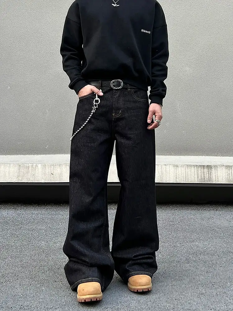 Straight-Leg Washed Zip-Detail Jeans