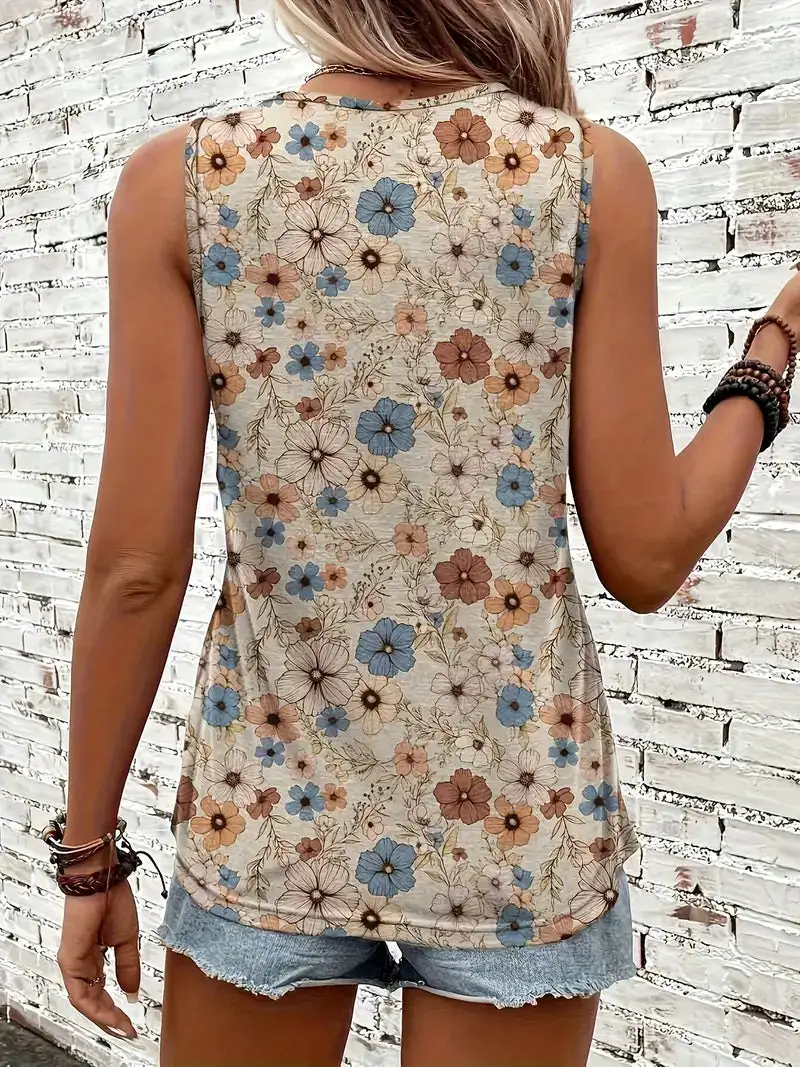 Floral Sleeveless Top