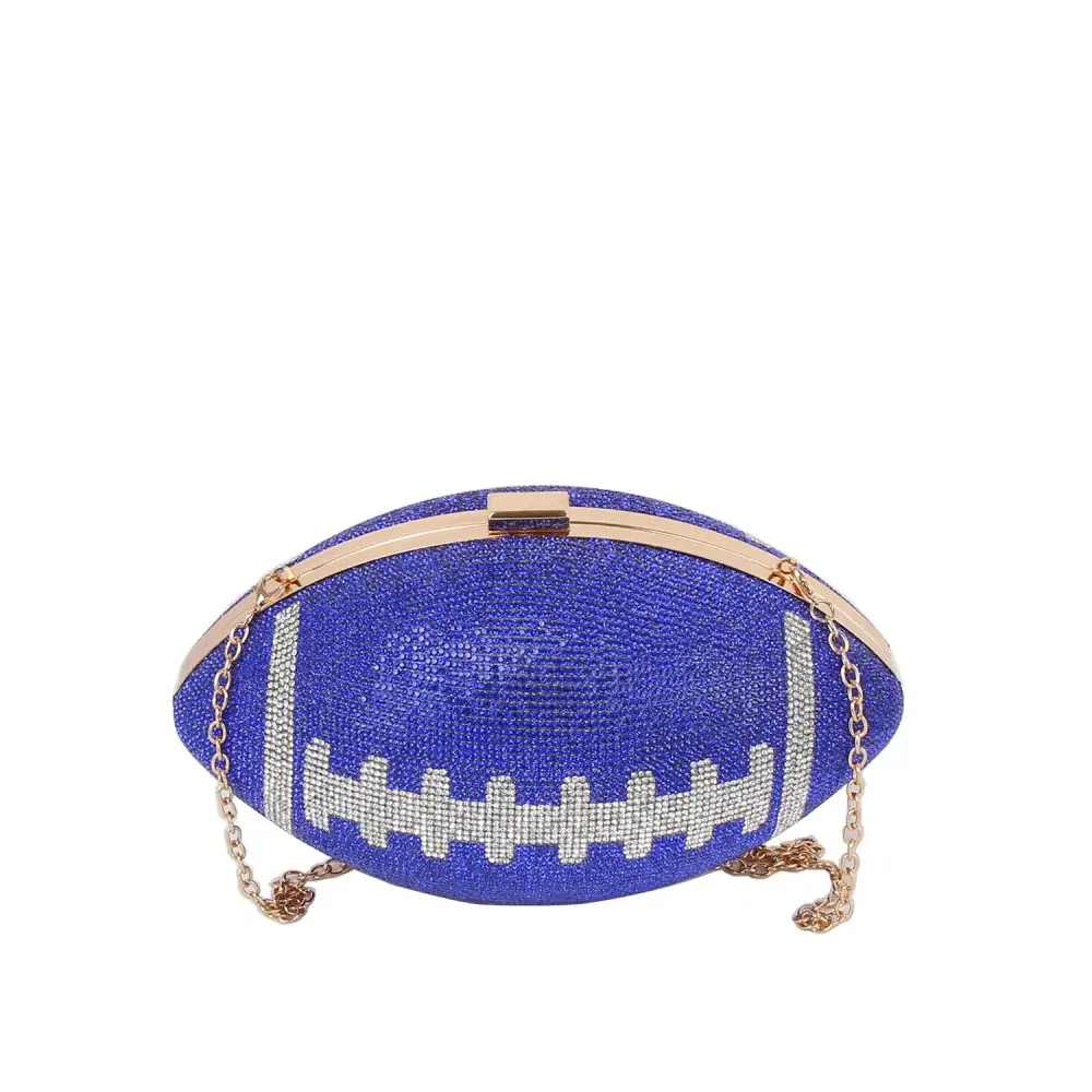 Crystal Accent Chain Accent Shoulder Bag