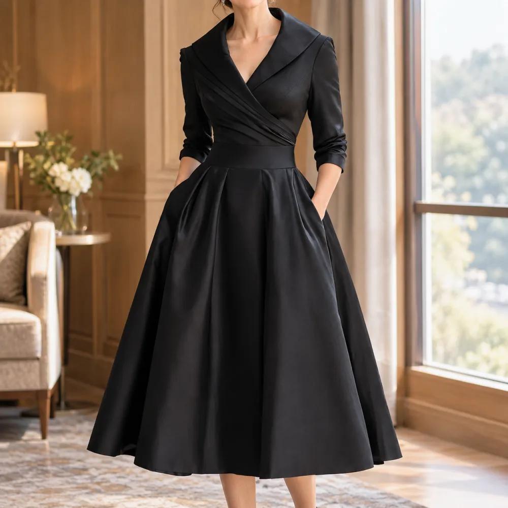Streamlined Refined Women's Midi Dress