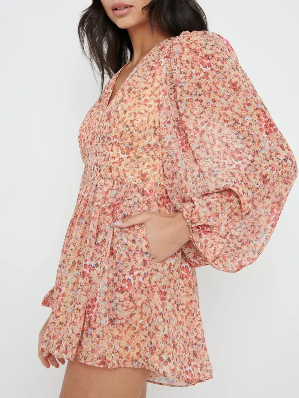 Floral Print A-Line Playsuit