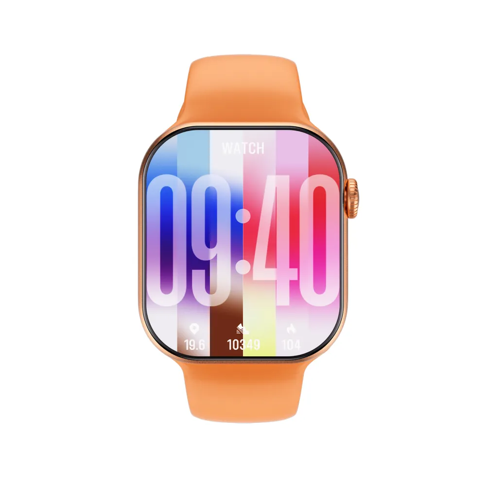 46mm Slim AMOLED Smartwatch | Premium Square Design, AI Assistant, Bluetooth Calls & NFC