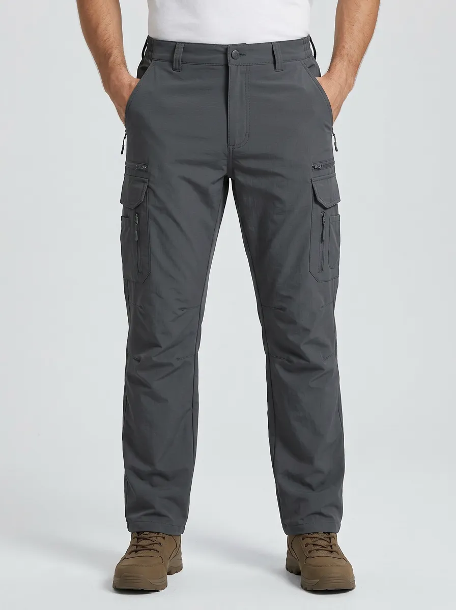 Practical Cargo Pants with Tactical Utility Detail