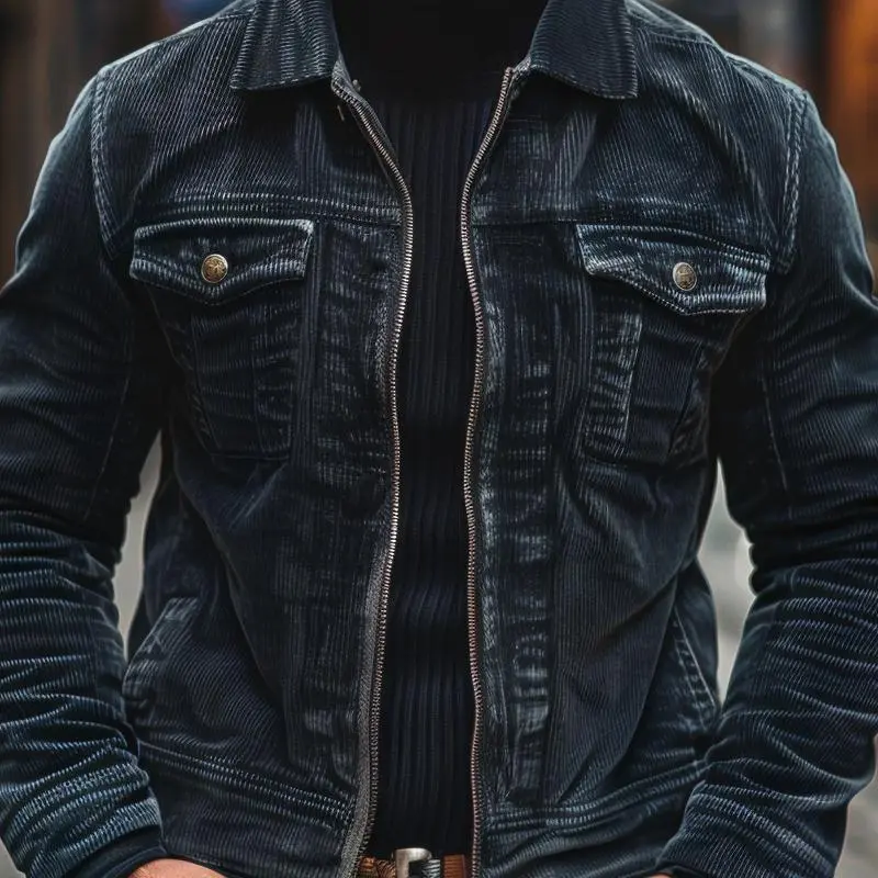 Slim Structured Utility Jacket
