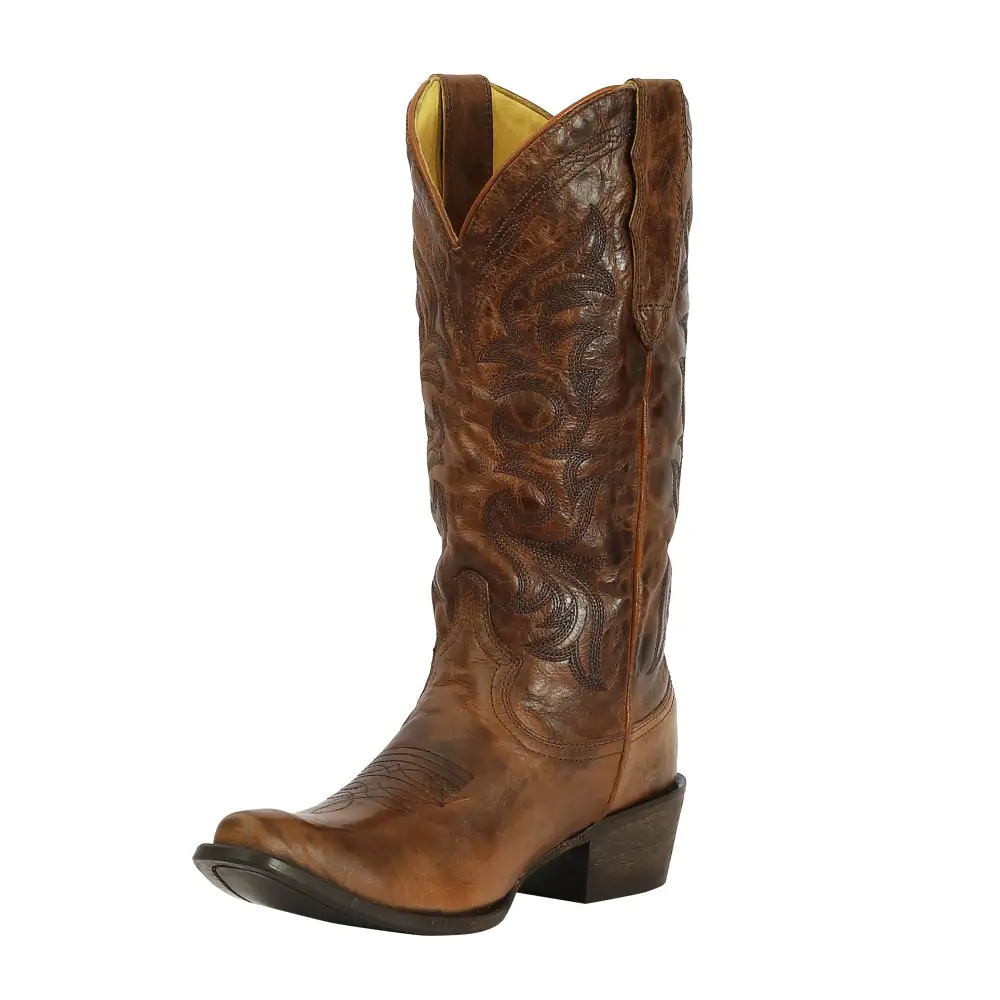 Durable Round Toe Men's Denim Boots
