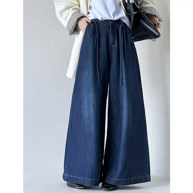 Classic Relaxed High Waist Loose Fit Wide Leg Jeans
