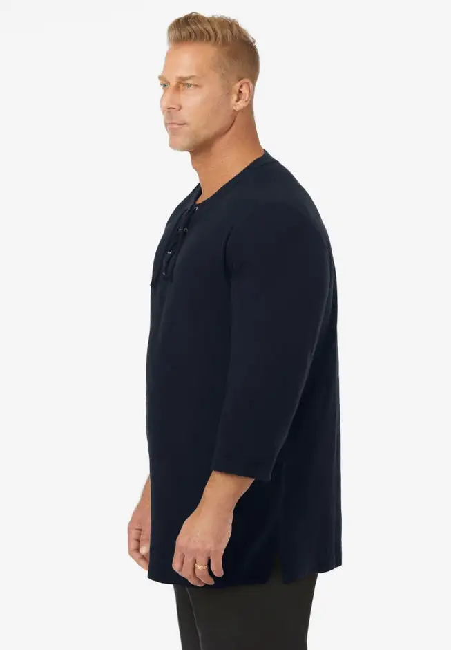 Gauze Lace-Up Shirt