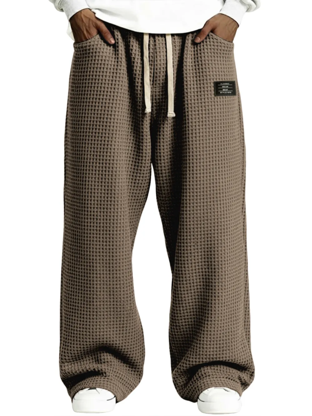 Everyday Textured Knit Drawstring Pants